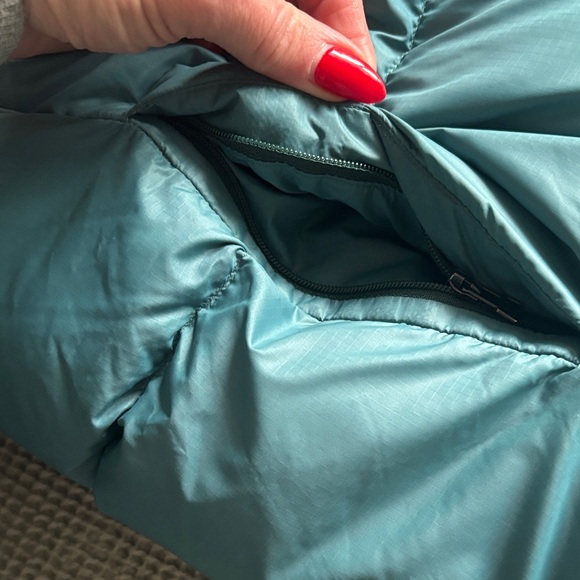 Cotopaxi Solazo Orange and Teal Down Puffer Jacket - Picture 10 of 12